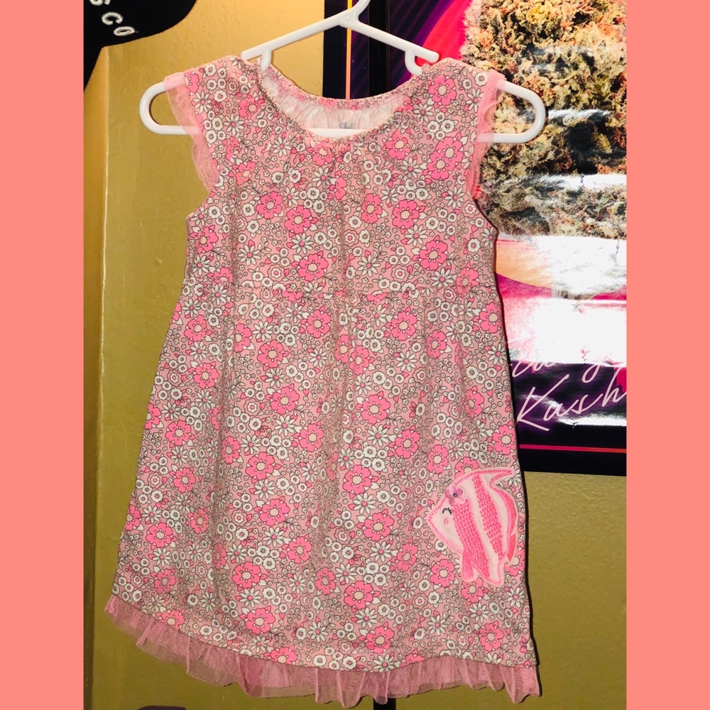 Pink Flower Fish Infant Dress